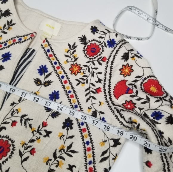 *SOLD* MAEVE ANTHRO CROP EMBROIDERED JACKET - Picture 4 of 5